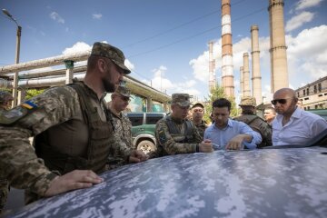 Зеленський на передовій позиції ЗСУ на Луганщині