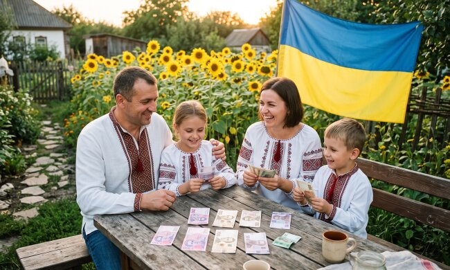 українська родина вишиванка літо традиції сім'я