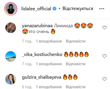 Коментарі, instagram.com/lidalee_official