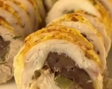 Куриные рулетики, кадр из видео