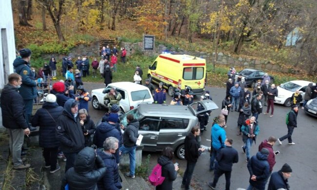 аварія в Холмогорівці, скріншот з відео