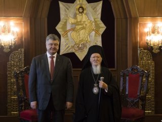 Петро Порошенко і Вселенський патріарх Варфоломій