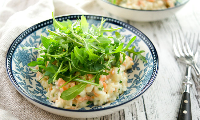 Незабутній рецепт різотто з в'яленим лососем та лимоном