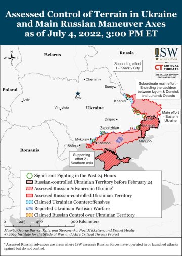 Карта бойових дій, фото: ISW