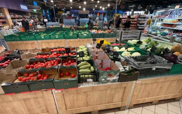 Овочі в супермаркеті, скріншот: YouTube