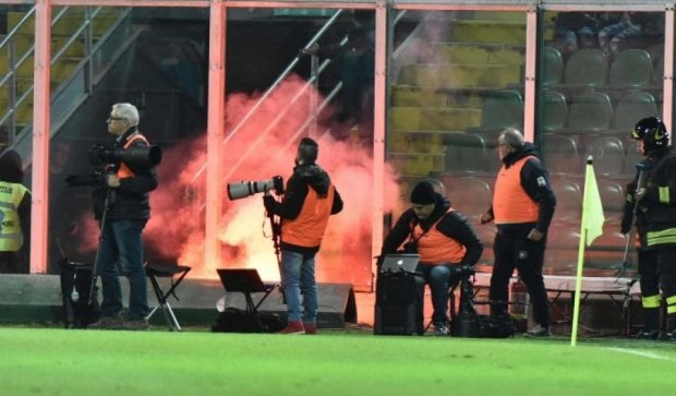 Футбольные фанаты устроили ад на Сицилии (видео)