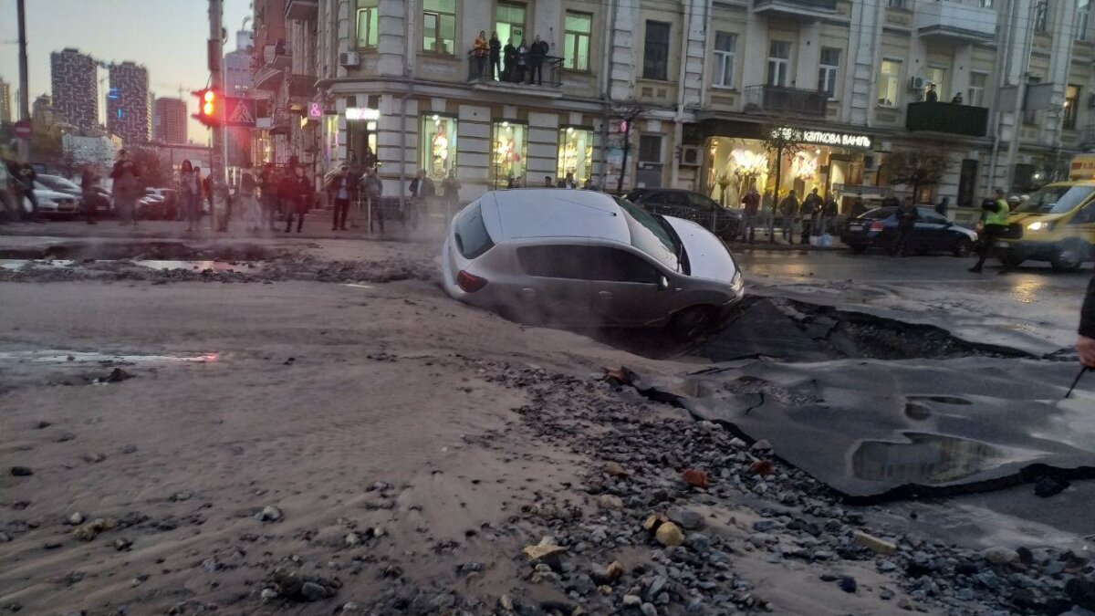 В центре Киева 