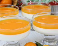 Мандариновая панна-котта: фото скрин Ютуб