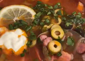 Мясная солянка, кадр с видео