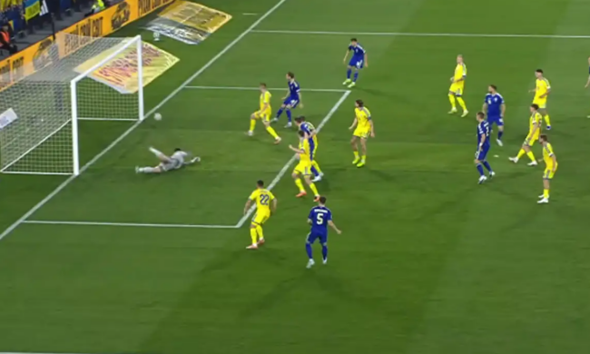 Матч Україна-Швеція, футболісти збірної України,кадр з відео