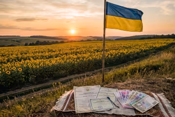 земельний пай поле пшениця українське село