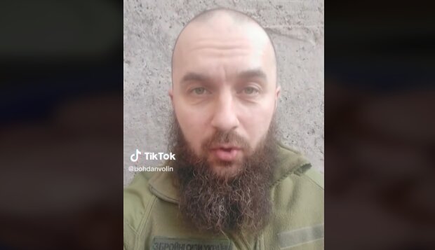 Український боєць-кухар, скріншот: TikTok