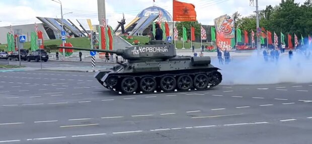 Військова техніка в Білорусі, фото: скріншот з відео
