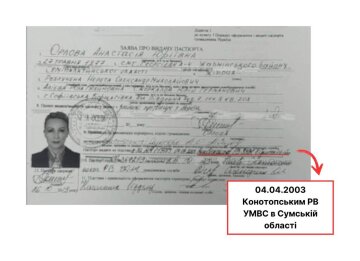Документы Анастасии Орловой