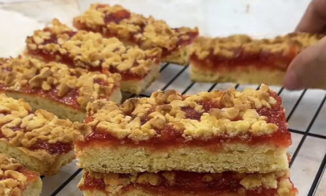 Венское печенье с джемом: фото скрин рецепта