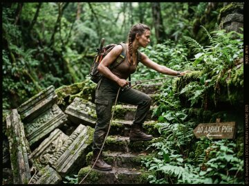 Лара Крофт Tomb Raider храм Атлантиди