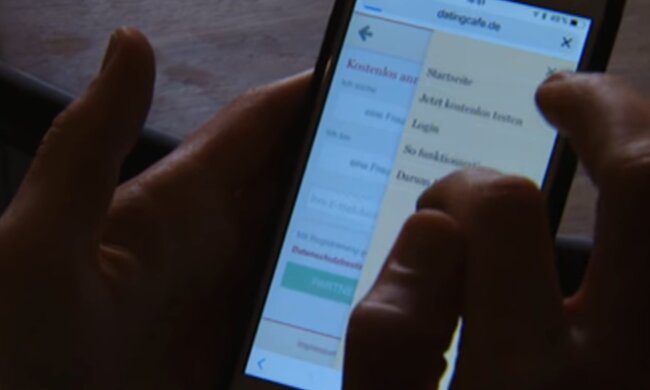 Знайомства в інтернеті, фото: кадр з відео