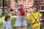 Анастасія Приходько з дітьми, фото з Instagram