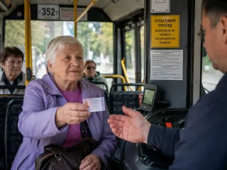 Пенсионерка, проезд, маршрутка