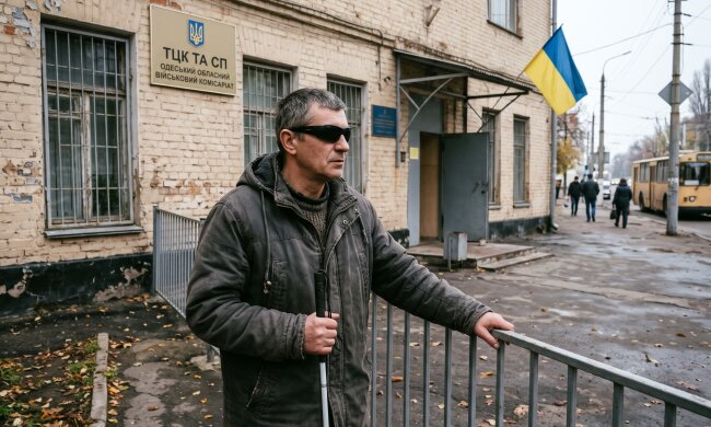 ТЦК Одеса незрячий чоловік мобілізація
