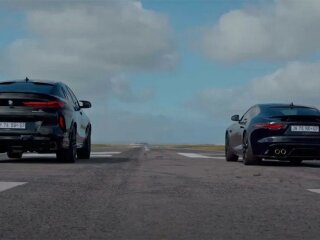 BMW X6 Competition проти Jaguar F-Type R AWD, скріншот