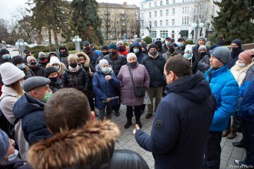 Митинг во Франковске, фото: Facebook Руслан Марцинкив