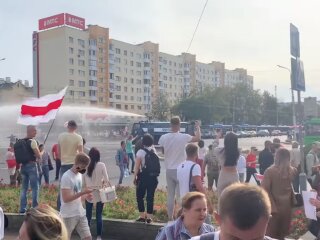 Водометы в Беларуси, скриншот видео