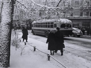 Зимовий Львів 1960 року, фото: lviv.in.ua