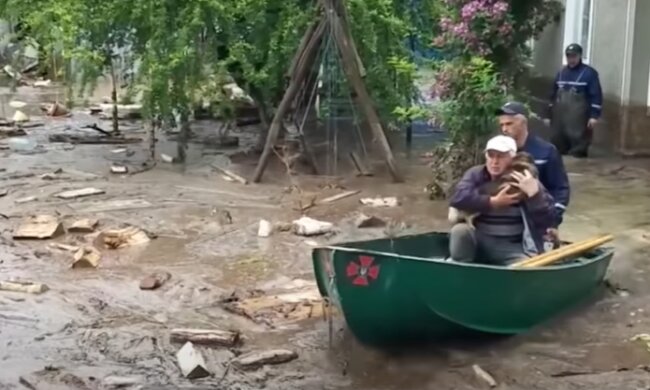 Паводки в Карпатах, скріншот