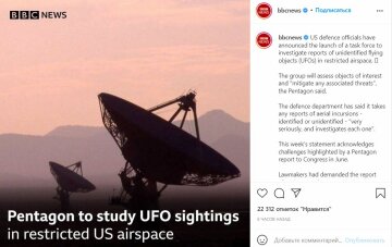 Публікація BBC, скріншот: Instagram