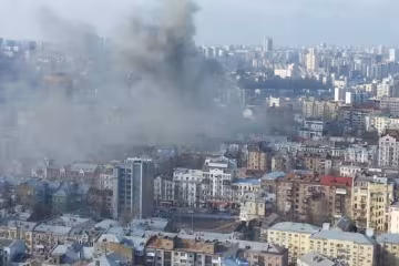 В Киеве слышали взрывы в ночь пожара под Винницей