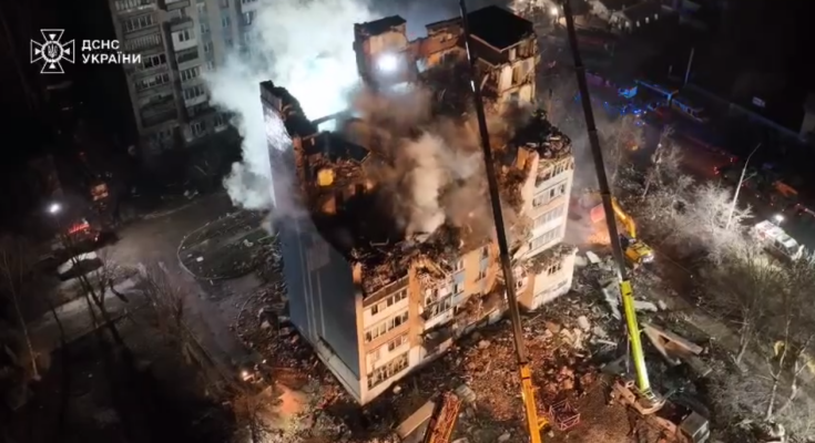 последствия ракетного удара по Тернополю 19.11.2025