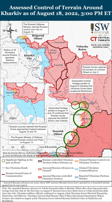 Карта боевых действий, фото: ISW