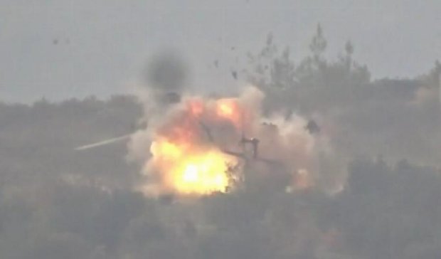 Появилось видео подрыва российского вертолета в Сирии  