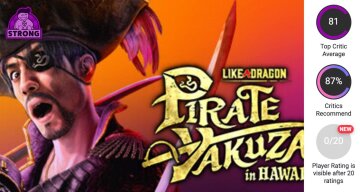 оцінки Like a Dragon: Pirate Yakuza in Hawaii