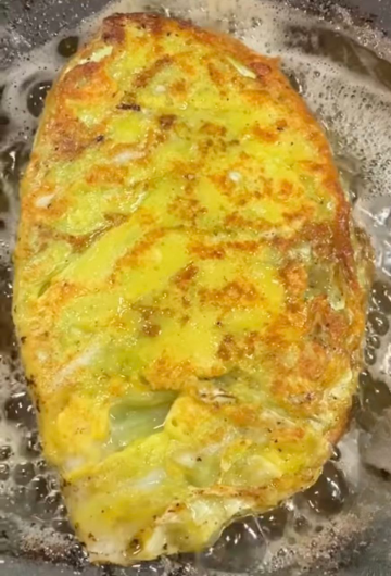 Капустные отбивные в кляре: фото скрин рецепта