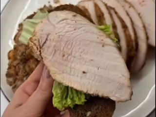 Домашняя ветчина из индейки: фото скрин рецепта