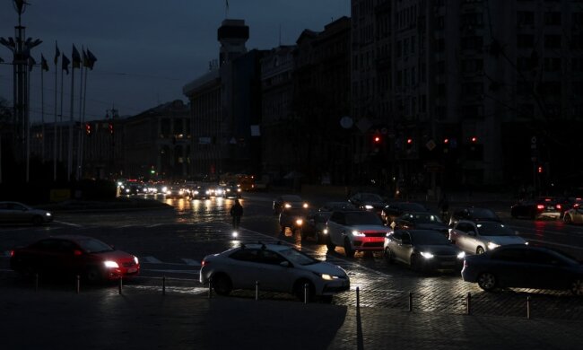 Київ без світла, скрін: YouTube