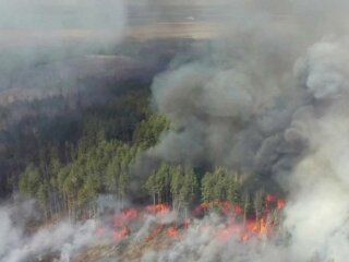 Пожежа в Чорнобилі, фото з відкритих джерел