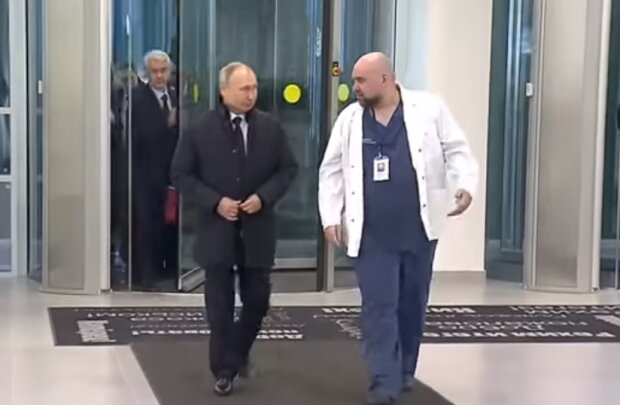Владимир Путин и Денис Проценко, скрин из видео