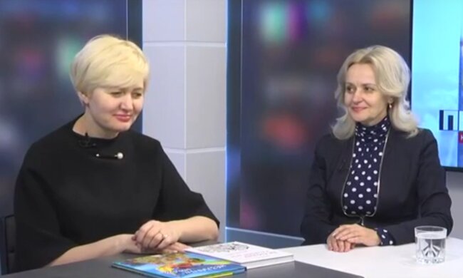 Ирина Фарион и Лариса Ницой, скрин с видео