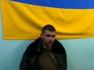 Полонений росіянин. Фото: скриншот Telegram