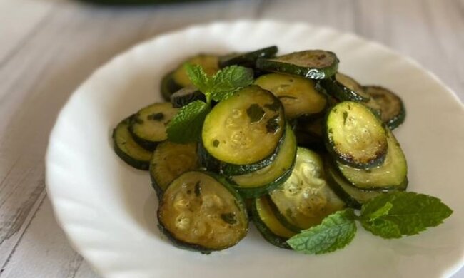Кабачки с мятой, фото cookpad
