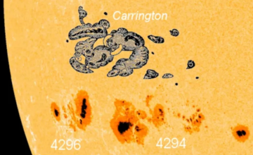 Cолнечные пятна AR 4294 и AR 4296, фото: Live Science