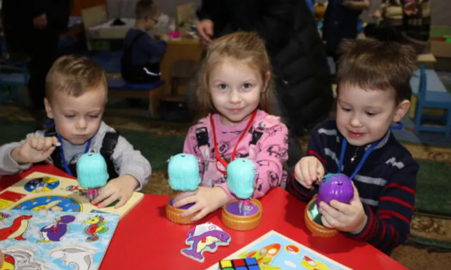 Діти в укритті. Фото: Нова українська школа