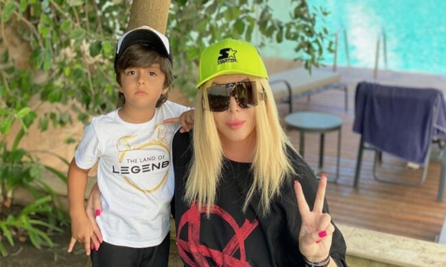 Ирина Билык с сыном, фото из instagram