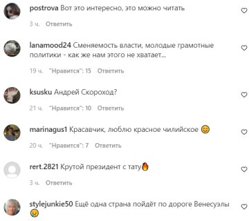 Коментарі на пост зі сторінки "spletnik" в Instagram