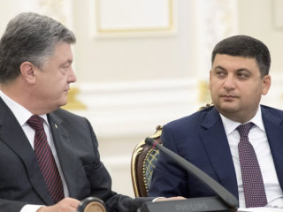 Володимир Гройсман і Петро Порошенко