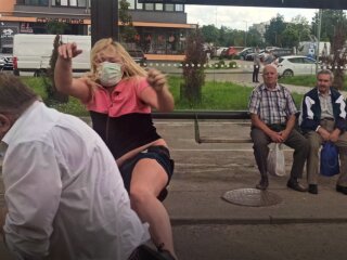 Пасажирка вчинила бійку, фото "Вголос"