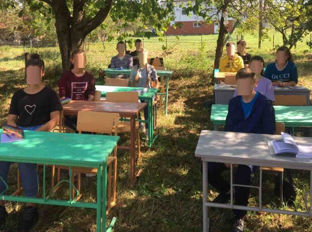 У школі на Прикарпатті наплювали на "червону зону" Зеленського і посадили дітей за парти в саду